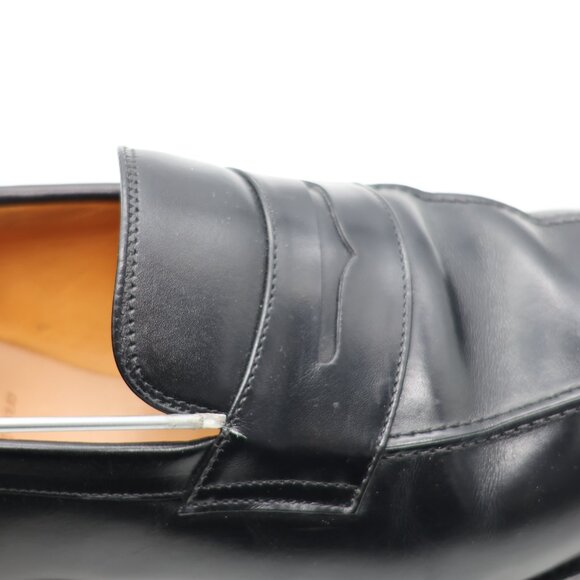 Allen Edmonds Glasgow Men's Suze 11 D Dress Loafers Black Leather Shoes USA - Picture 12 of 16